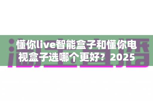 懂你live智能盒子和懂你电视盒子选哪个更好？2025年最全选购指南与深度对比解析