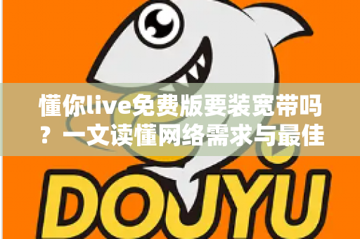 懂你live免费版要装宽带吗？一文读懂网络需求与最佳使用方案