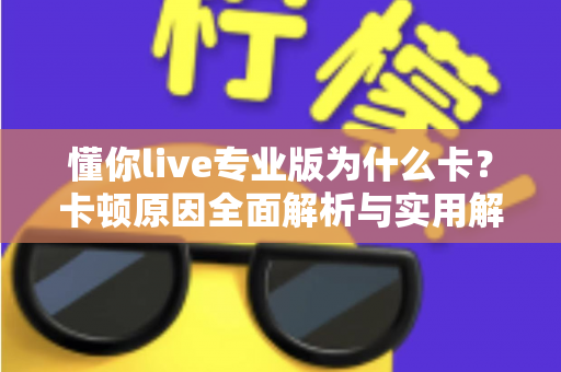 懂你live专业版为什么卡?卡顿原因全面解析与实用解决指南 懂你live专业版为什么卡?卡顿原因全面解析与实用解决指南