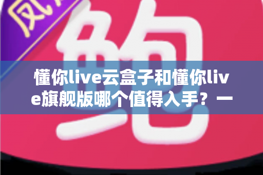 懂你live云盒子和懂你live旗舰版哪个值得入手?一篇讲透的选购对比指南 懂你live云盒子和懂你live旗舰版哪个值得入手?一篇讲透的选购对比指南