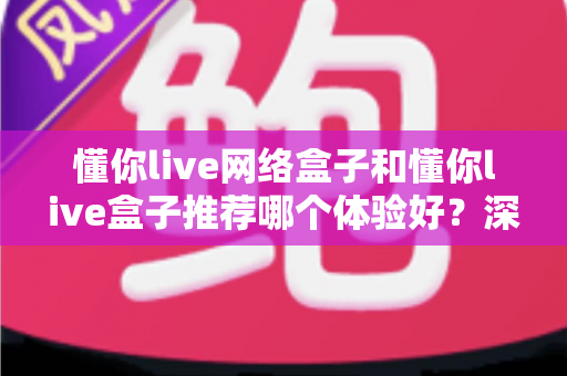 懂你live网络盒子和懂你live盒子推荐哪个体验好?深度对比帮你选对不踩坑 懂你live网络盒子和懂你live盒子推荐哪个体验好?深度对比帮你选对不踩坑
