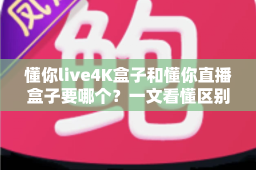 懂你live4K盒子和懂你直播盒子要哪个?一文看懂区别、助你选对不花冤枉钱 懂你live4K盒子和懂你直播盒子要哪个?一文看懂区别、助你选对不花冤枉钱