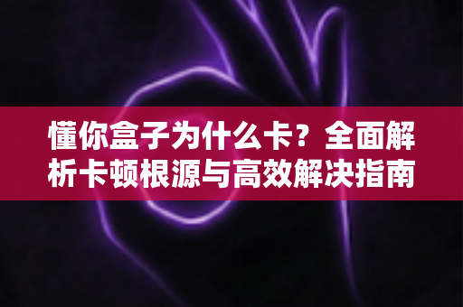 懂你盒子为什么卡？全面解析卡顿根源与高效解决指南