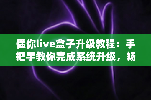 懂你live盒子升级教程:手把手教你完成系统升级,畅享流畅新体验 懂你live盒子升级教程:手把手教你完成系统升级,畅享流畅新体验