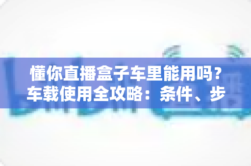 懂你直播盒子车里能用吗?车载使用全攻略:条件、步骤与安全指南一次讲清 懂你直播盒子车里能用吗?车载使用全攻略:条件、步骤与安全指南一次讲清