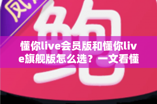 懂你live会员版和懂你live旗舰版怎么选？一文看懂核心区别、适用人群与避坑指南