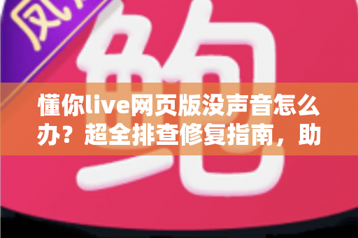 懂你live网页版没声音怎么办？超全排查修复指南，助你快速恢复清晰课堂音效
