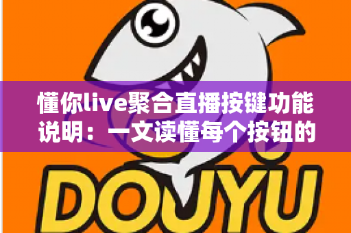 懂你live聚合直播按键功能说明：一文读懂每个按钮的作用与实操技巧