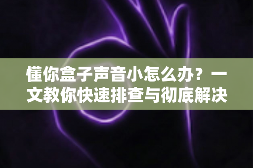 懂你盒子声音小怎么办?一文教你快速排查与彻底解决音量困扰 懂你盒子声音小怎么办?一文教你快速排查与彻底解决音量困扰