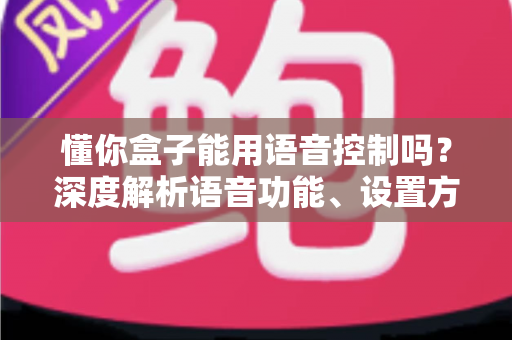 懂你盒子能用语音控制吗？深度解析语音功能、设置方法与实用技巧全攻略