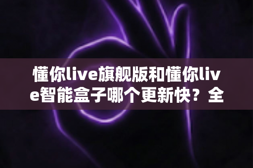 懂你live旗舰版和懂你live智能盒子哪个更新快？全面对比与深度解析助你选对设备