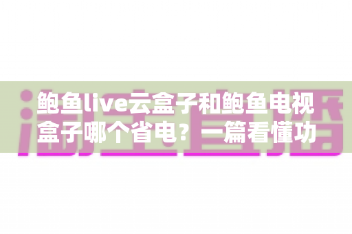 鲍鱼live云盒子和鲍鱼电视盒子哪个省电?一篇看懂功耗差异与选购指南 鲍鱼live云盒子和鲍鱼电视盒子哪个省电?一篇看懂功耗差异与选购指南