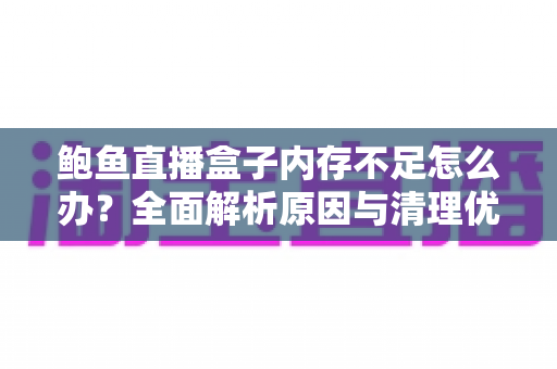 鲍鱼直播盒子内存不足怎么办?全面解析原因与清理优化实用指南 鲍鱼直播盒子内存不足怎么办?全面解析原因与清理优化实用指南