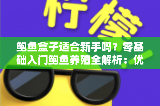 鲍鱼盒子适合新手吗？零基础入门鲍鱼养殖全解析：优缺点、选购指南与实操技巧一文读懂