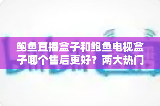 鲍鱼直播盒子和鲍鱼电视盒子哪个售后更好？两大热门盒子售后深度对比，选购前必读指南