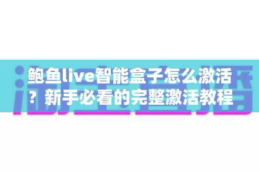 鲍鱼live智能盒子怎么激活?新手必看的完整激活教程与常见问题全解析 鲍鱼live智能盒子怎么激活?新手必看的完整激活教程与常见问题全解析