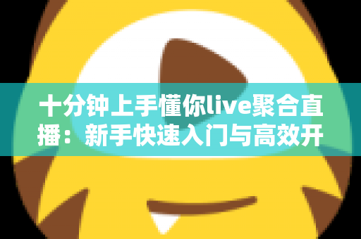 十分钟上手懂你live聚合直播：新手快速入门与高效开播全攻略