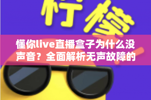 懂你live直播盒子为什么没声音？全面解析无声故障的排查方法与实用解决指南