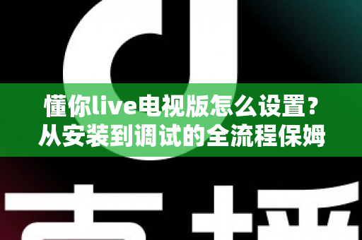 懂你live电视版怎么设置？从安装到调试的全流程保姆级教程，助你轻松玩转大屏直播体验