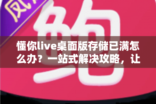 懂你live桌面版存储已满怎么办？一站式解决攻略，让直播从此畅通无阻