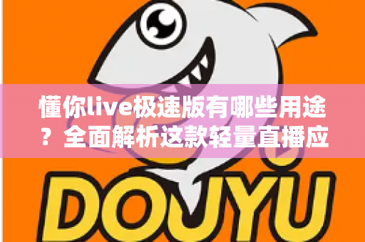 懂你live极速版有哪些用途？全面解析这款轻量直播应用的实用功能与核心价值