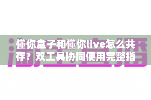 懂你盒子和懂你live怎么共存?双工具协同使用完整指南,让直播间效率翻倍 懂你盒子和懂你live怎么共存?双工具协同使用完整指南,让直播间效率翻倍