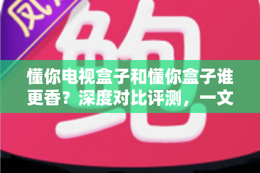 懂你电视盒子和懂你盒子谁更香？深度对比评测，一文帮你选出最值得入手的家庭观影神器