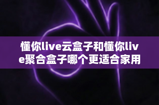 懂你live云盒子和懂你live聚合盒子哪个更适合家用？2025年家庭电视盒子选购深度对比指南