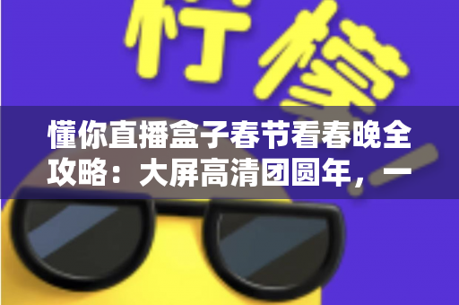 懂你直播盒子春节看春晚全攻略:大屏高清团圆年,一家老小共享视听盛宴的最佳选择 懂你直播盒子春节看春晚全攻略:大屏高清团圆年,一家老小共享视听盛宴的最佳选择
