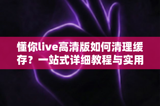 懂你live高清版如何清理缓存？一站式详细教程与实用技巧全解析