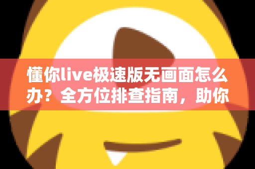 懂你live极速版无画面怎么办？全方位排查指南，助你快速恢复流畅直播体验