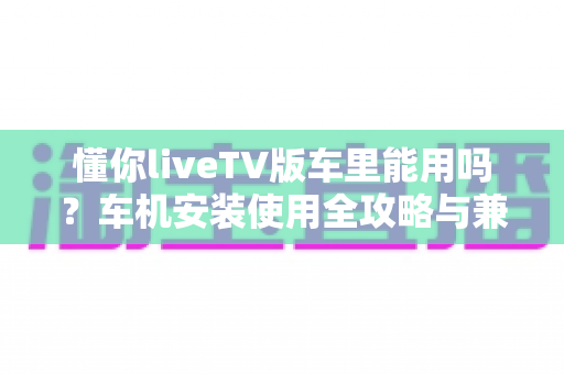 懂你liveTV版车里能用吗？车机安装使用全攻略与兼容性深度解析