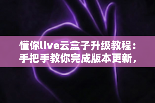 懂你live云盒子升级教程:手把手教你完成版本更新,从此告别升级失败困扰 懂你live云盒子升级教程:手把手教你完成版本更新,从此告别升级失败困扰