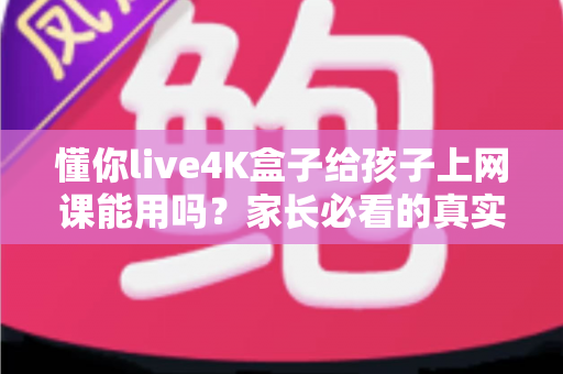 懂你live4K盒子给孩子上网课能用吗？家长必看的真实使用测评与选购指南