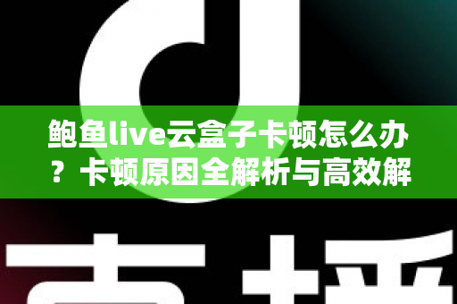 鲍鱼live云盒子卡顿怎么办？卡顿原因全解析与高效解决指南
