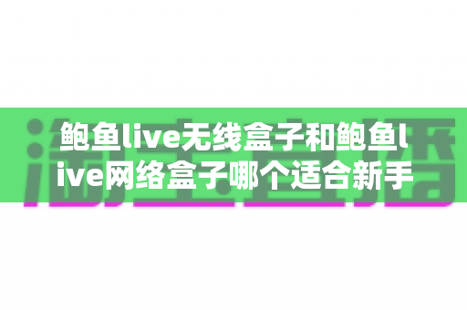鲍鱼live无线盒子和鲍鱼live网络盒子哪个适合新手?新手选购与上手全指南 鲍鱼live无线盒子和鲍鱼live网络盒子哪个适合新手?新手选购与上手全指南