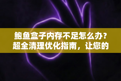 鲍鱼盒子内存不足怎么办？超全清理优化指南，让您的盒子流畅如新