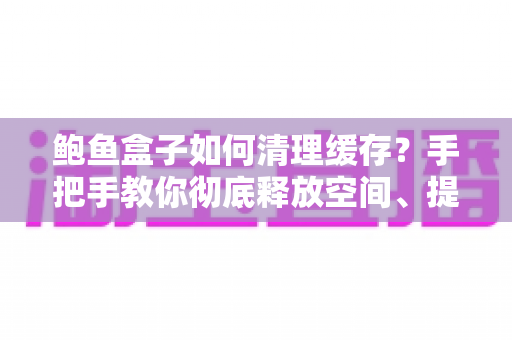 鲍鱼盒子如何清理缓存？手把手教你彻底释放空间、提升运行速度的完整实用指南