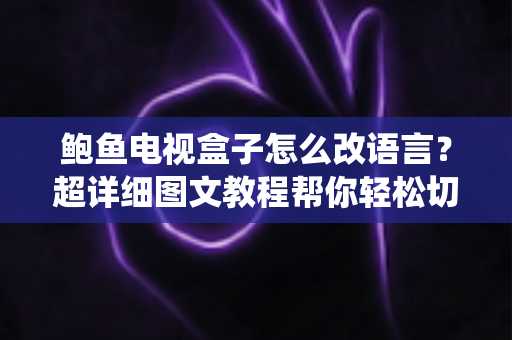 鲍鱼电视盒子怎么改语言？超详细图文教程帮你轻松切换系统语言设置