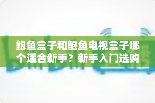 鲍鱼盒子和鲍鱼电视盒子哪个适合新手？新手入门选购完全指南与深度对比解析
