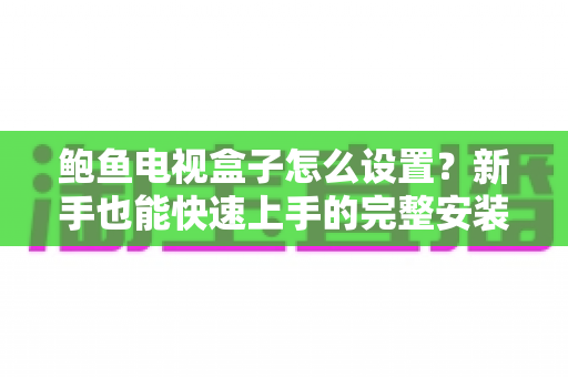 鲍鱼电视盒子怎么设置？新手也能快速上手的完整安装与配置指南