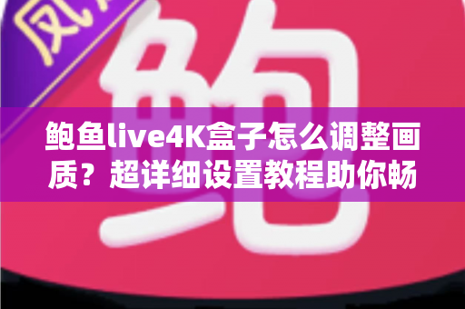 鲍鱼live4K盒子怎么调整画质？超详细设置教程助你畅享影院级视觉盛宴