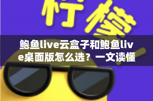 鲍鱼live云盒子和鲍鱼live桌面版怎么选？一文读懂两大版本差异，找到最适合你的使用方案