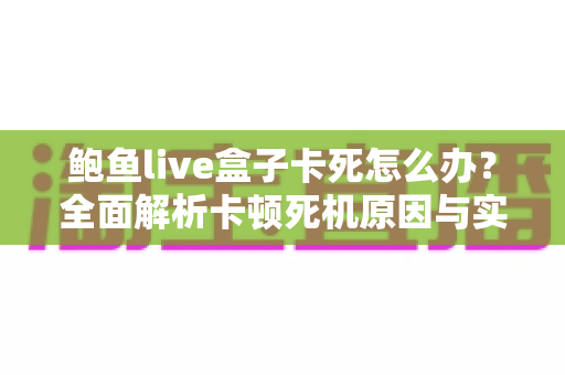鲍鱼live盒子卡死怎么办？全面解析卡顿死机原因与实用解决指南