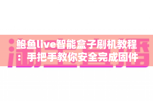 鲍鱼live智能盒子刷机教程:手把手教你安全完成固件升级与系统优化全流程 鲍鱼live智能盒子刷机教程:手把手教你安全完成固件升级与系统优化全流程