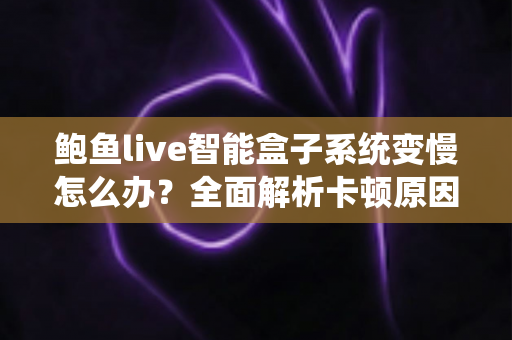 鲍鱼live智能盒子系统变慢怎么办?全面解析卡顿原因与高效优化技巧 鲍鱼live智能盒子系统变慢怎么办?全面解析卡顿原因与高效优化技巧