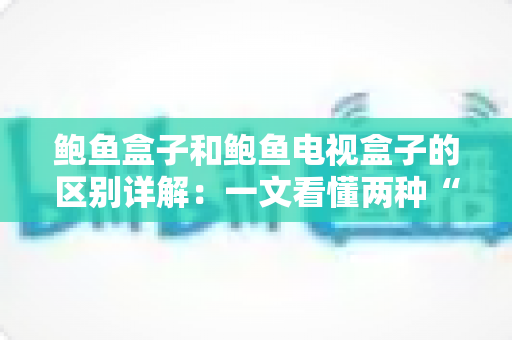 鲍鱼盒子和鲍鱼电视盒子的区别详解:一文看懂两种“盒子”的真实用途与选购指南 鲍鱼盒子和鲍鱼电视盒子的区别详解:一文看懂两种“盒子”的真实用途与选购指南