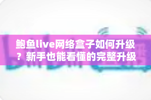 鲍鱼live网络盒子如何升级？新手也能看懂的完整升级教程与避坑指南