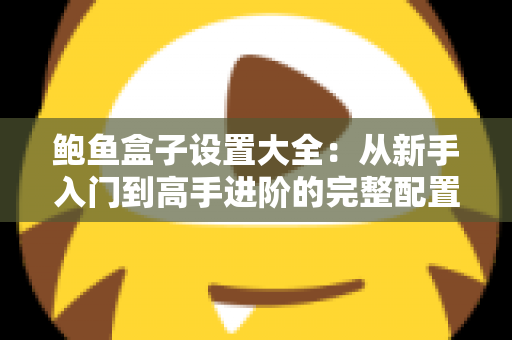鲍鱼盒子设置大全：从新手入门到高手进阶的完整配置指南
