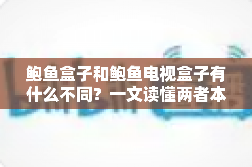 鲍鱼盒子和鲍鱼电视盒子有什么不同?一文读懂两者本质区别与选购指南 鲍鱼盒子和鲍鱼电视盒子有什么不同?一文读懂两者本质区别与选购指南